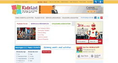 Desktop Screenshot of kidzlist.com